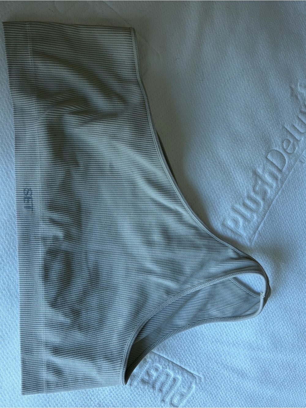 SET Active Men's Swim Trunks in Light Gray Ribbed Finish